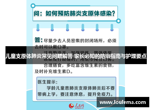 儿童支原体肺炎常见问题解答 家长必知的防治指南与护理要点